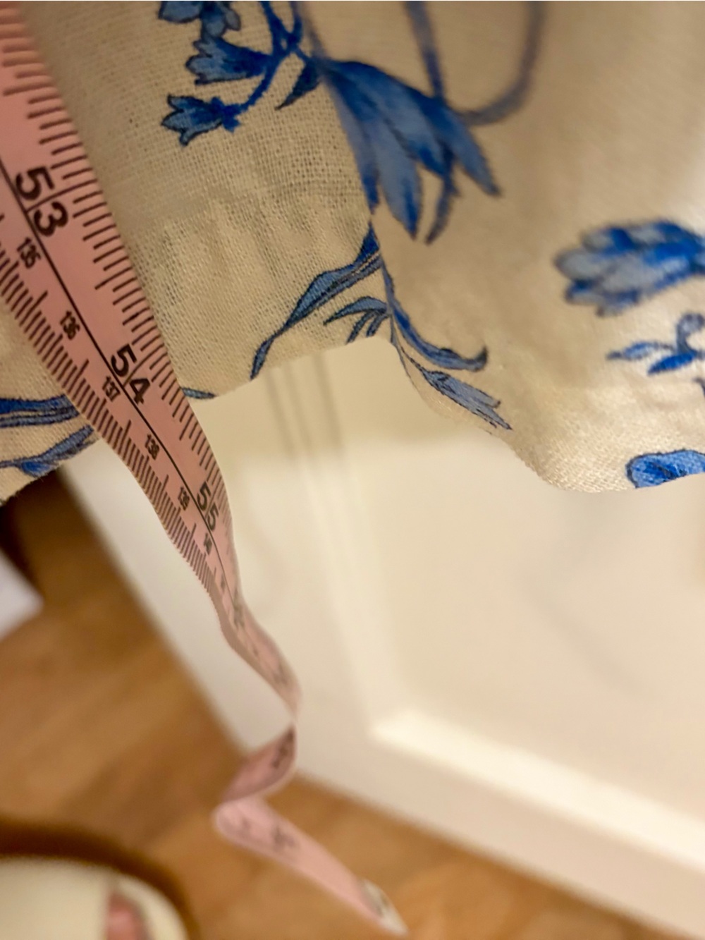 1.STATE Blue White Floral Linen Blend Maxi Dress with Pockets Size M - Picture 9 of 10